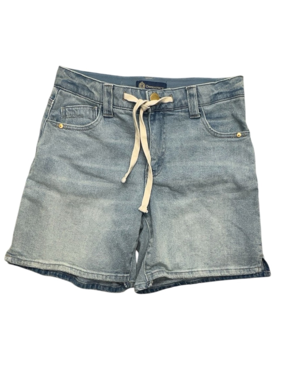 Democracy Womens Size 4 Jean Shorts Blue Denim Ab Solution Stretch Slimming